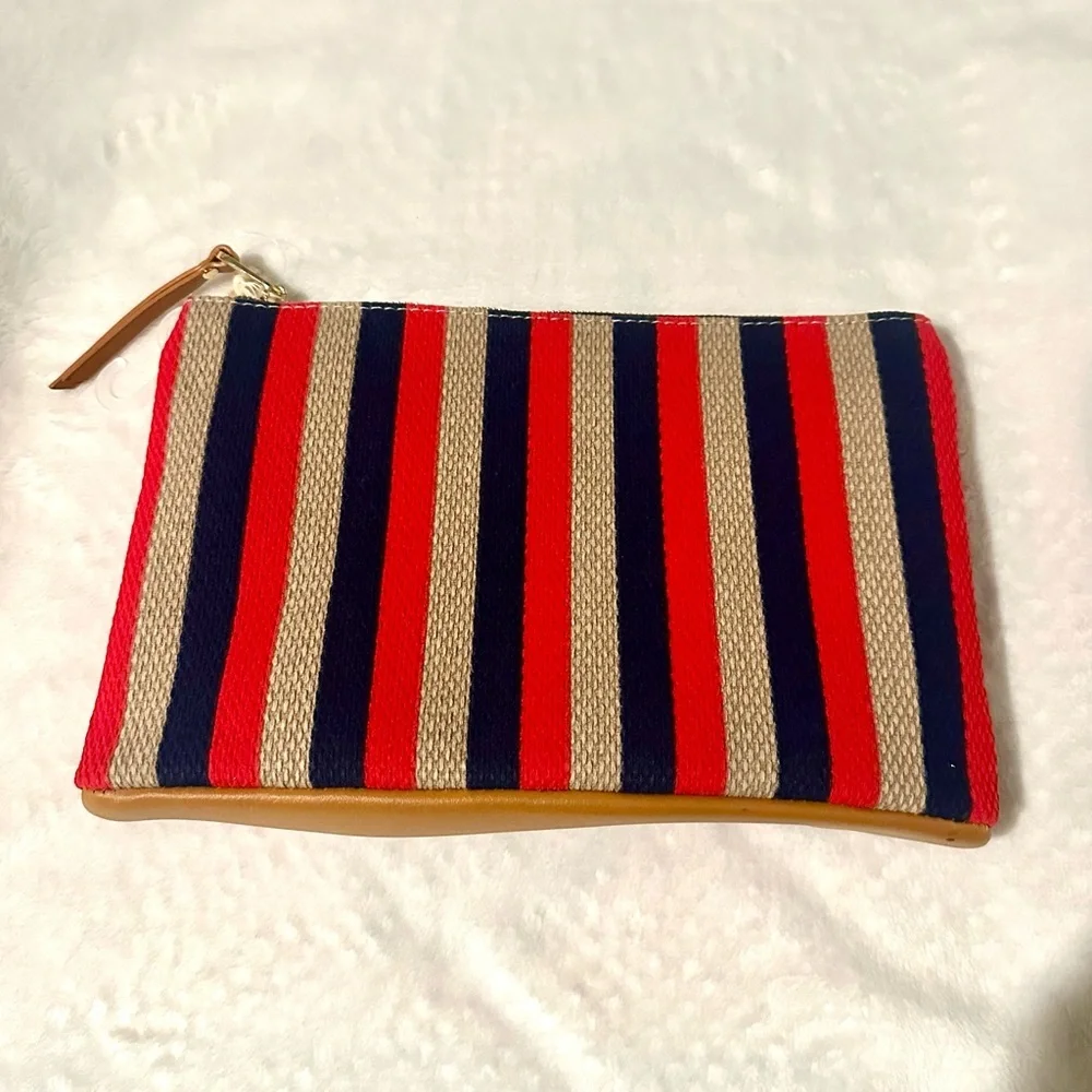 Universal Thread Vibrant Striped Cosmetic Bag - Picture 2 of 4